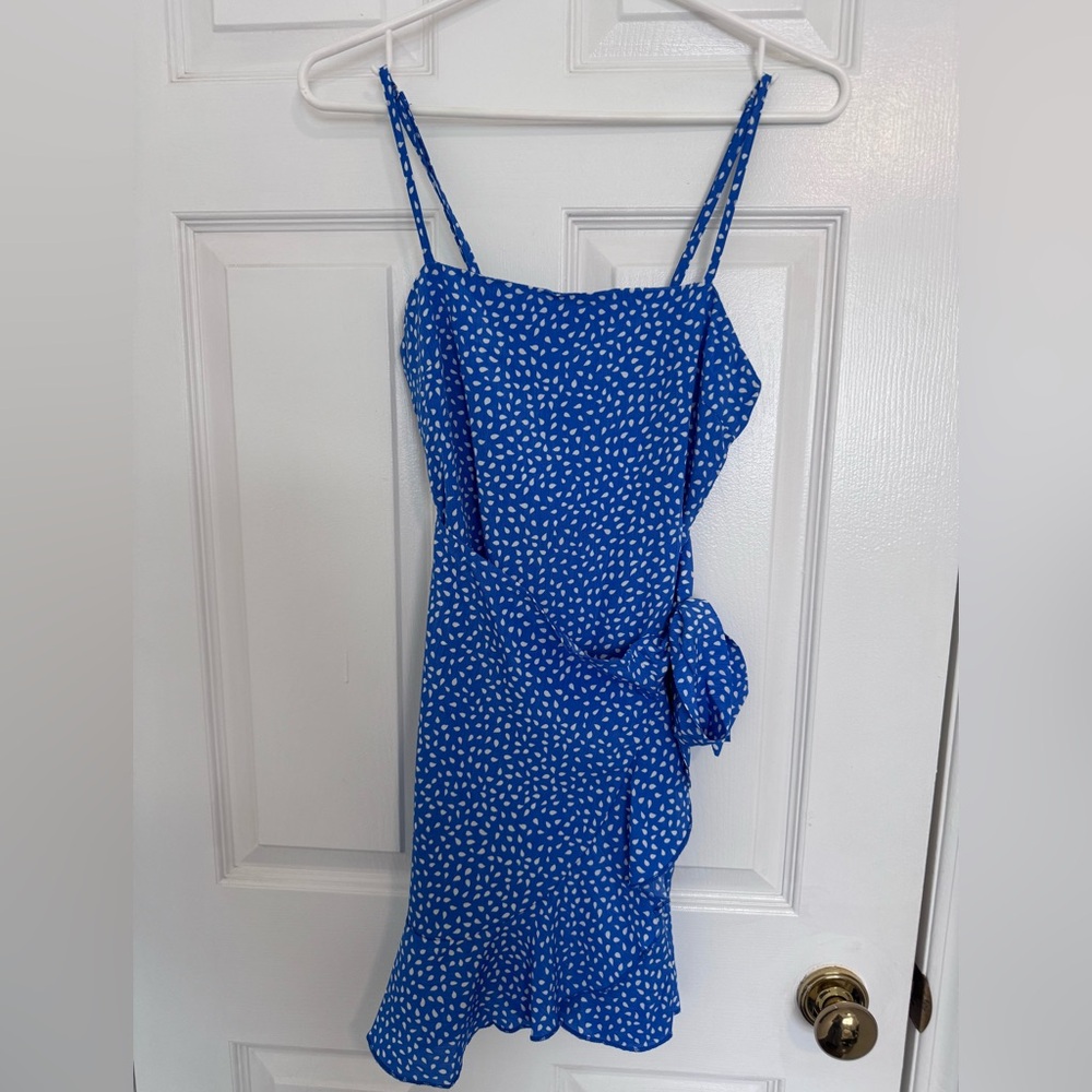 Hello Molly Brand New Blue Print Dress